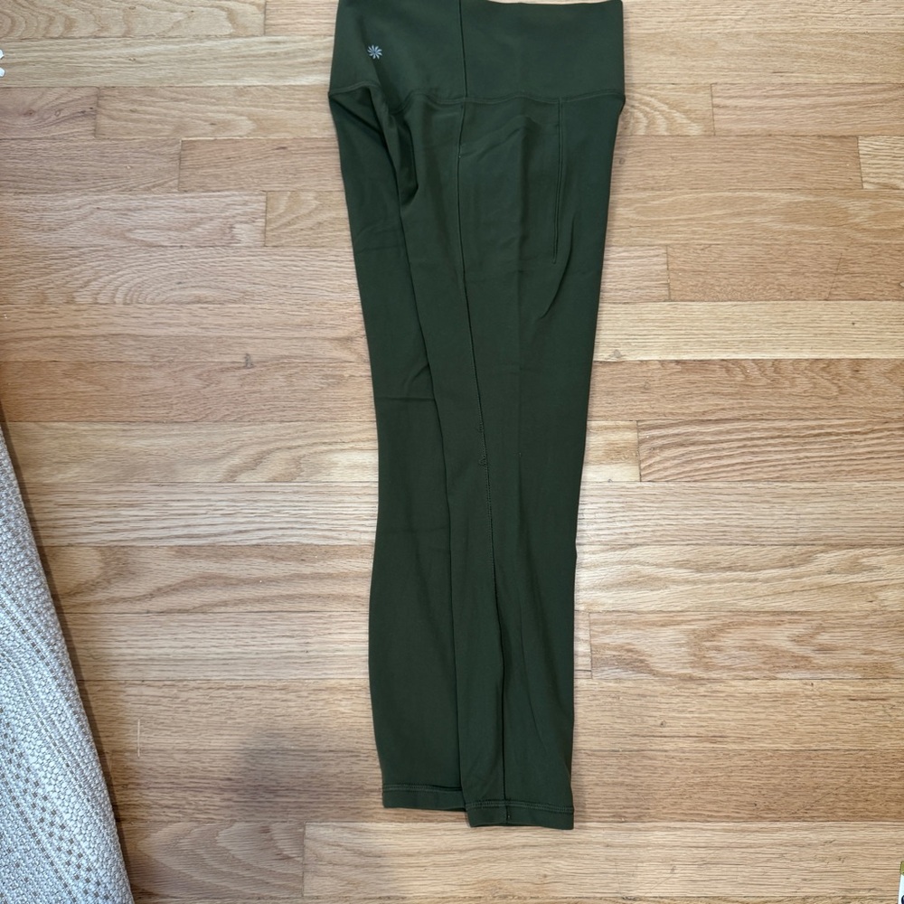 Athleta Salutation Stash II 7/8 Leggings XS Green - Picture 5 of 9
